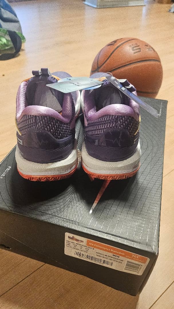 361° バスケットボールシューズ パープル/オレンジ 新商品 - メルカリ