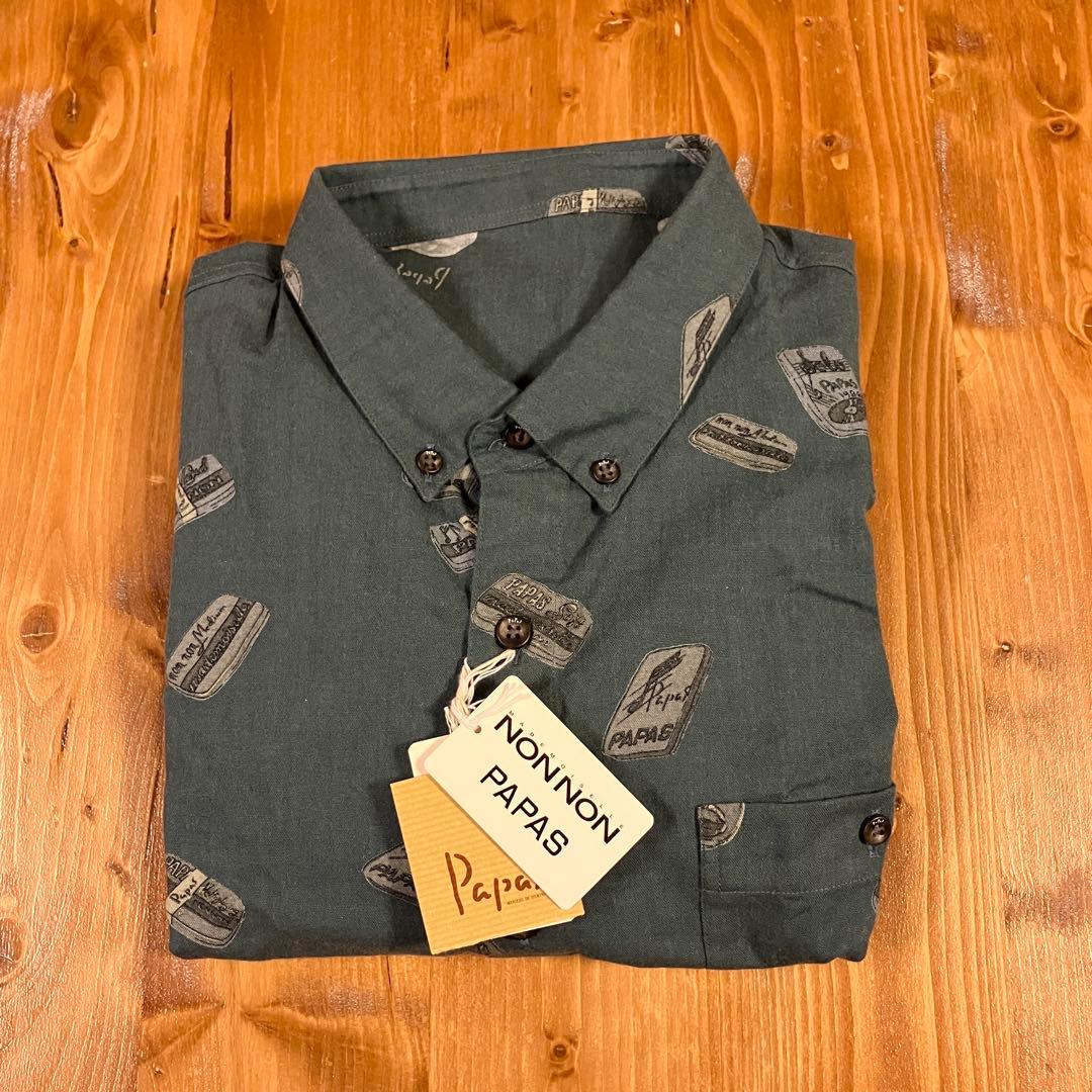 マドモアゼルノンノン　長袖シャツ　ボタンダウン　パパス　Mサイズ　Papas パパス・マドモアゼルノンノン Web限定アイテム発売！ ｜ PAPAS