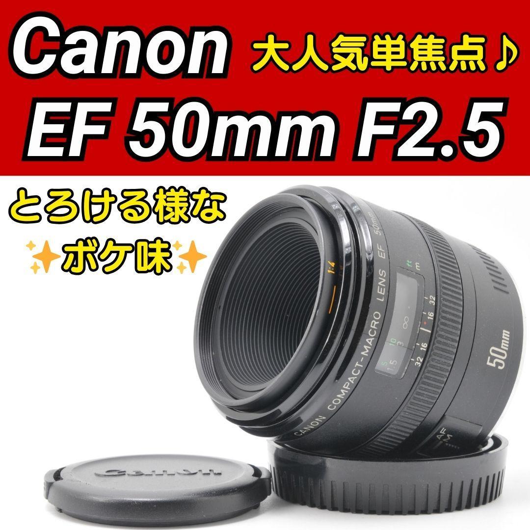 Canon EF 50mm F2.5 コンパクトマクロ✨単焦点レンズ キヤノン レンタル]Canon EF50mm F2.5コンパクトマクロ | 単焦点レンズを借りる