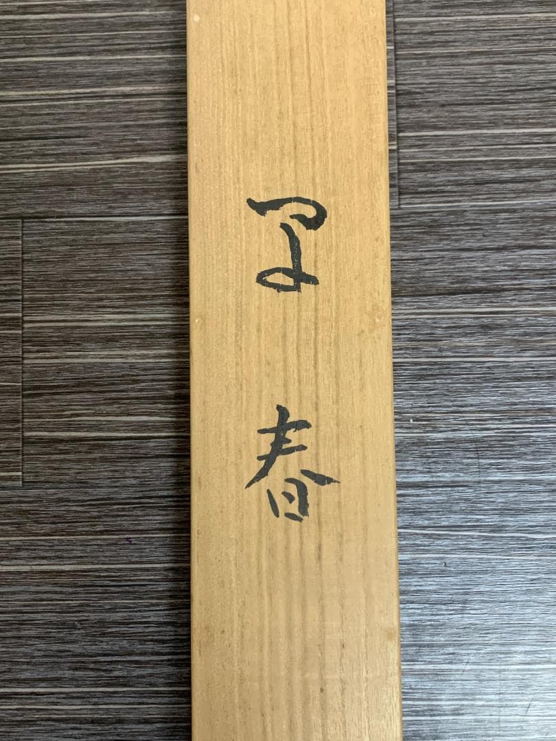 白倉嘉入 閑春 絹本 掛軸 共箱 二重箱 南画家 服部五老小室翠雲師事 696