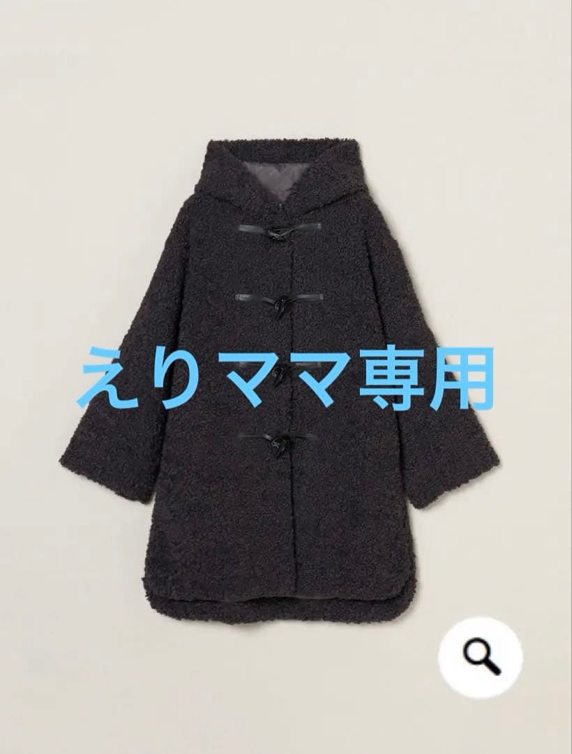 1/5までお値下げ‼️美品♡three dotsプードルボア ダッフルコート three dots(スリードッツ)｜プードルボア ダッフルコート/オフホワイト