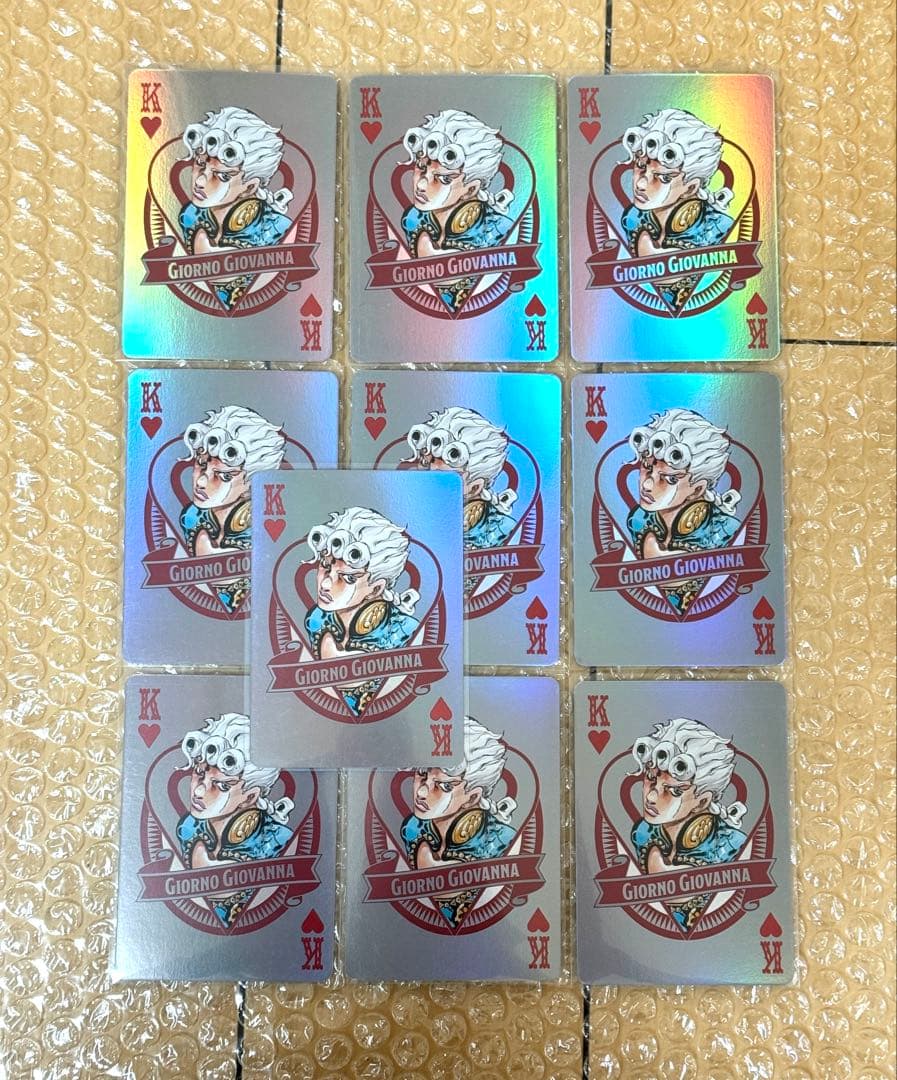 ジョルノ ザジョジョワールド オーロラトランプ 10枚セット ジョルノ