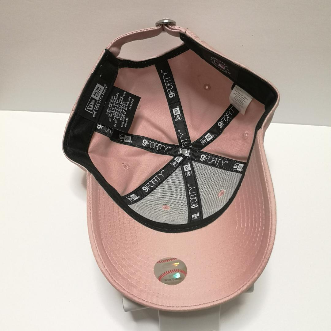 海外限定 NEW ERA ニューエラ NY ヤンキース ラインストーン ピンク
