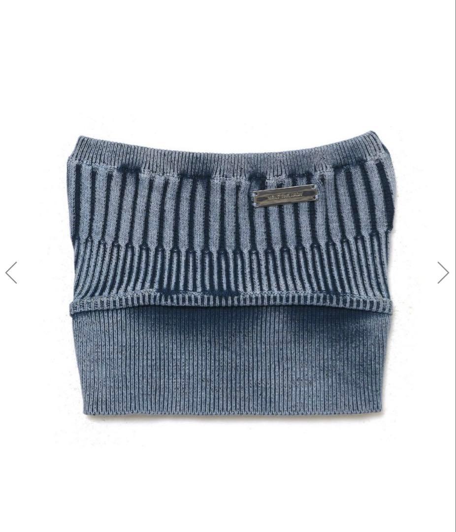 meltthelady rib tube tops チューブトップ ベアトップ melt the lady rib tube tops / black - メルカリ