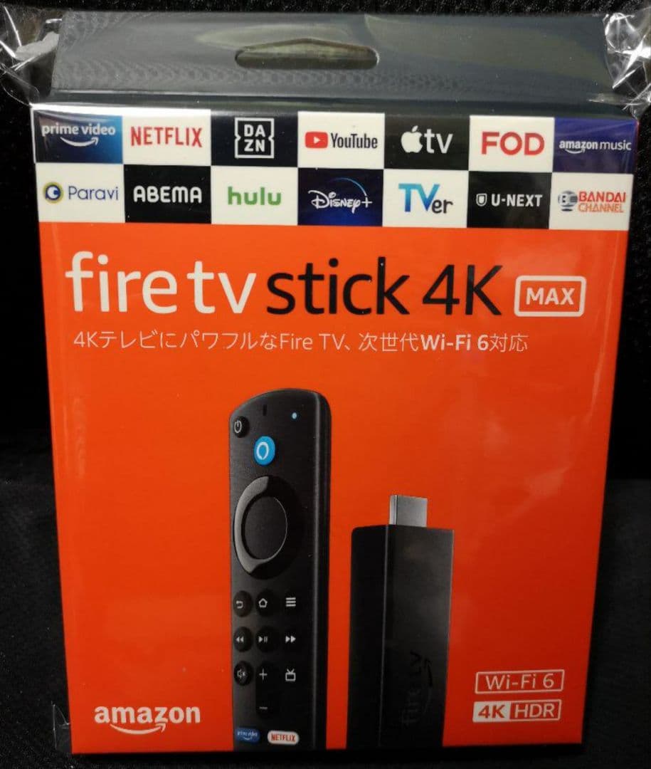 新品 Fire TV Stick 4K Max (第3世代音声認識リモコン) Amazon Fire TV Stick 4K Max - Alexa対応音声認識リモコン第3世代付属