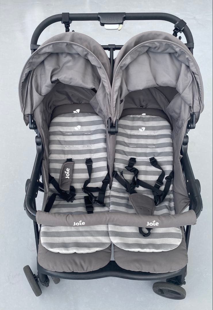 Joie(ジョイー) 双子ベビーカー グレー ストライプ エアツイン