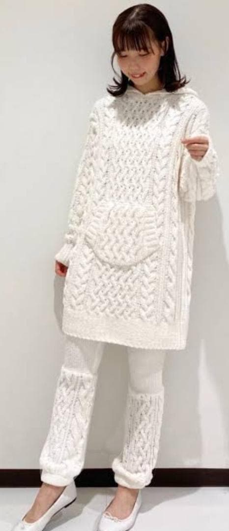 美品ジェラートピケ ⭐スフレアランビッグパーカー&レッグウォーマー