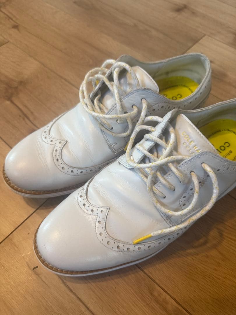 ウィングチップ ゴルフシューズ ホワイト Wilson（ウイルソン） ウィルソン ゴルフシューズ スパイクシューズ