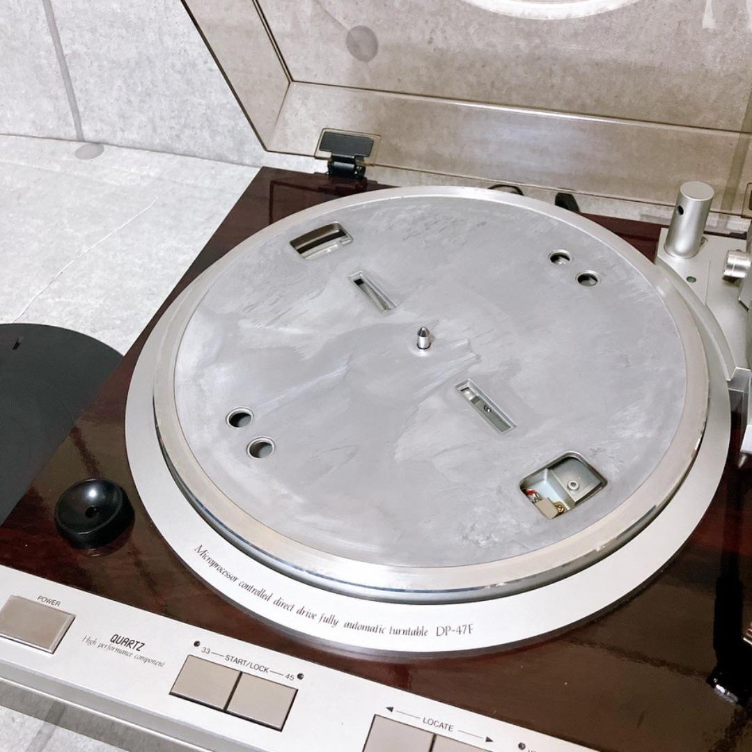 DENON レコードプレーヤー DP-47F ターンテーブル フルオート 動作品
