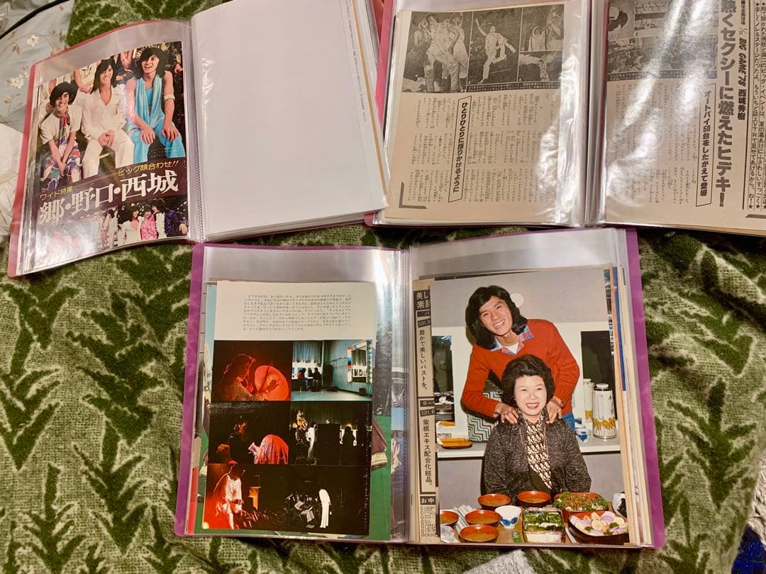 西城秀樹　★雑誌切り抜き250ページ〜300ページ★ファイル3冊★希少記事多数
