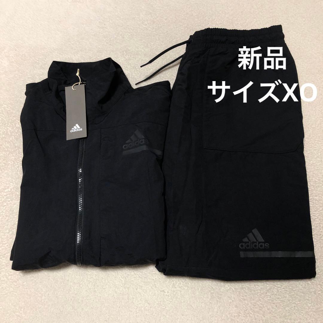 新品　adidas アディダス ウーブンジャケット　セットアップ　ブラックXO adidas ワーディング ウーブンジャケット & ウーブン パンツ (adidas