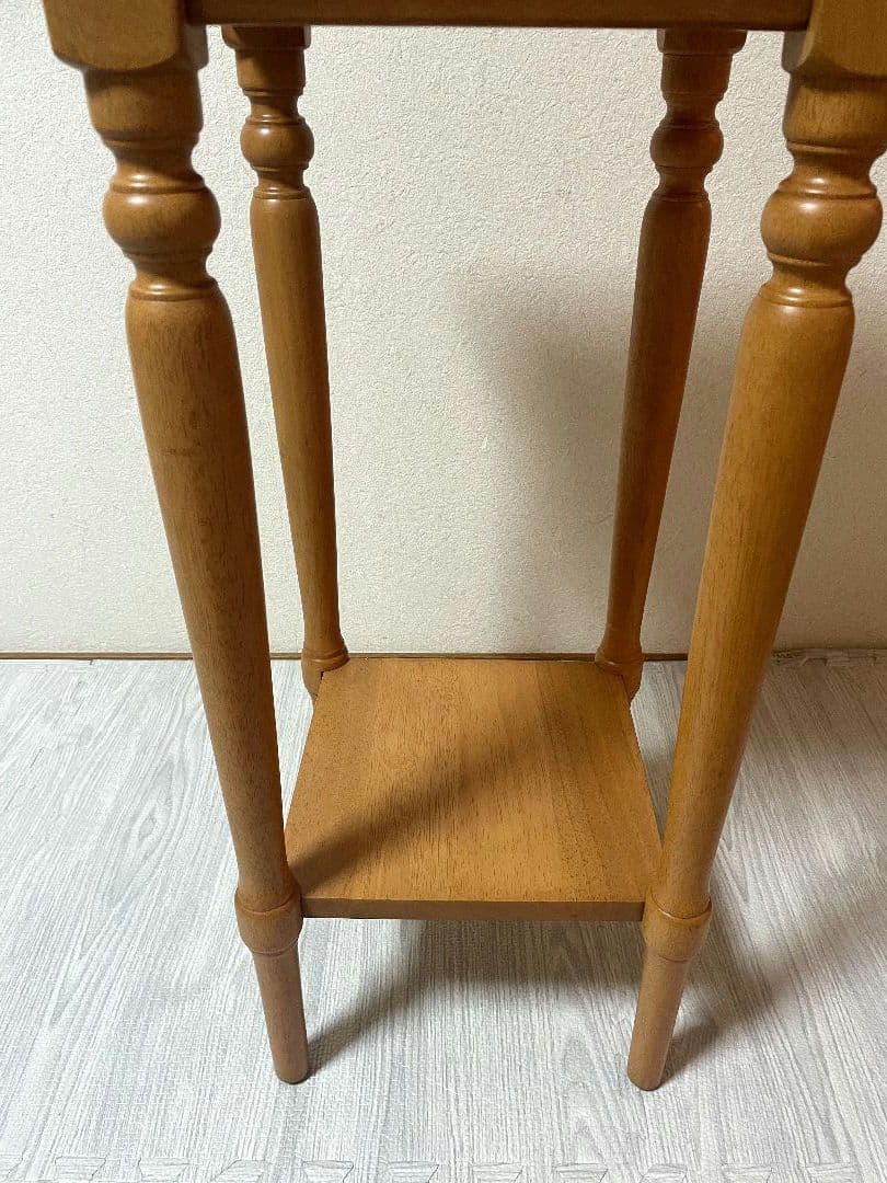 飛騨産業 キツツキ 木製 電話台 花台棚 台 シンプル ビンテージ