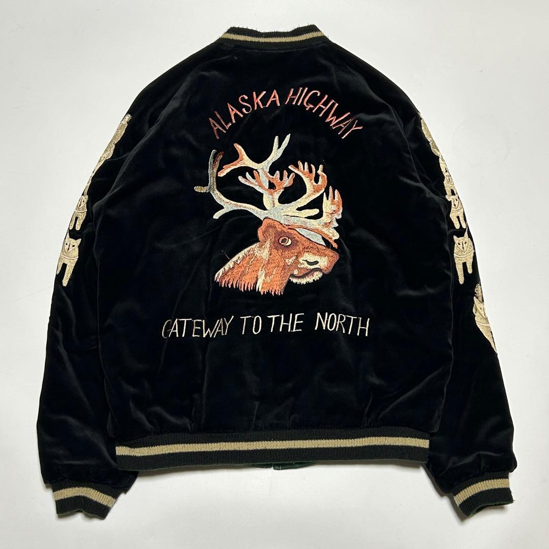 極希少 テーラー東洋 スカジャン 別珍 ALASKA アラスカ ブラック