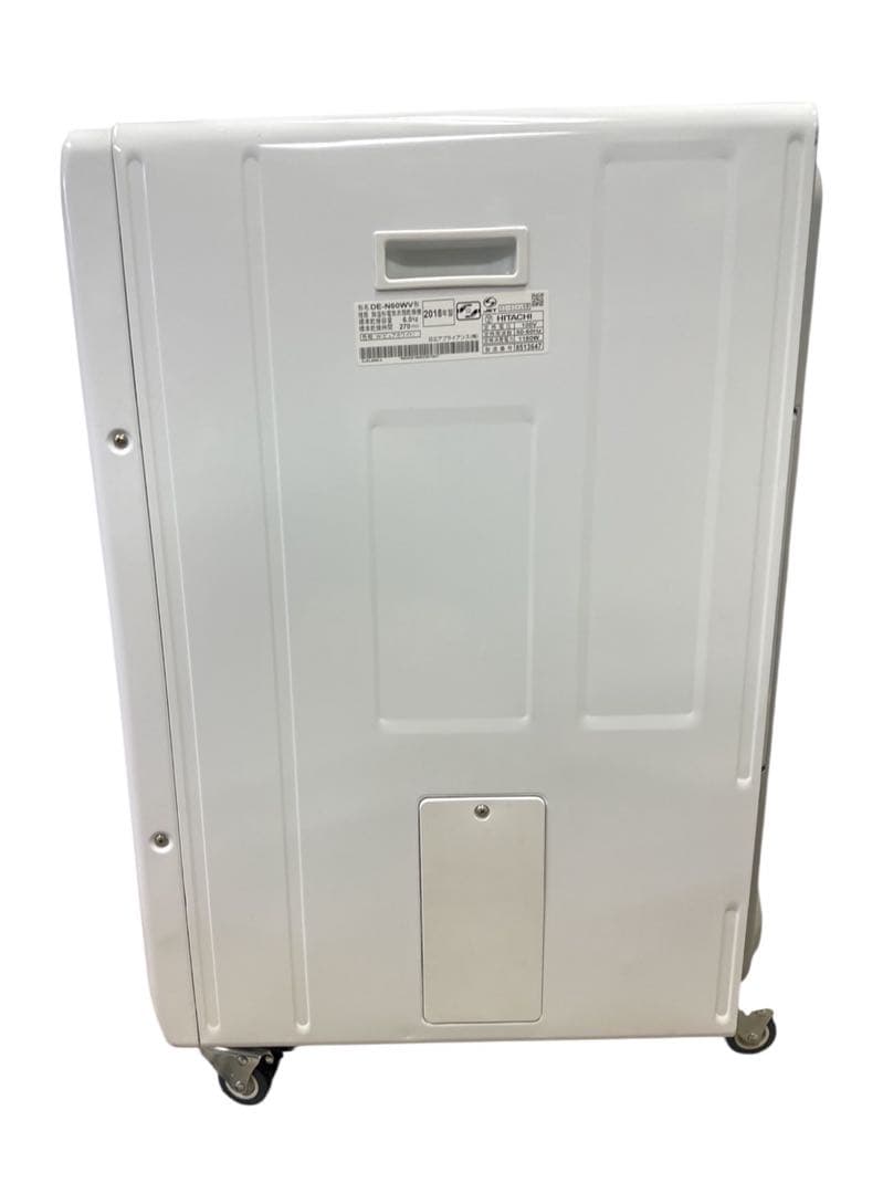 日立 DE-N60WV 電気式衣類乾燥機 6.0kg 2018 年製