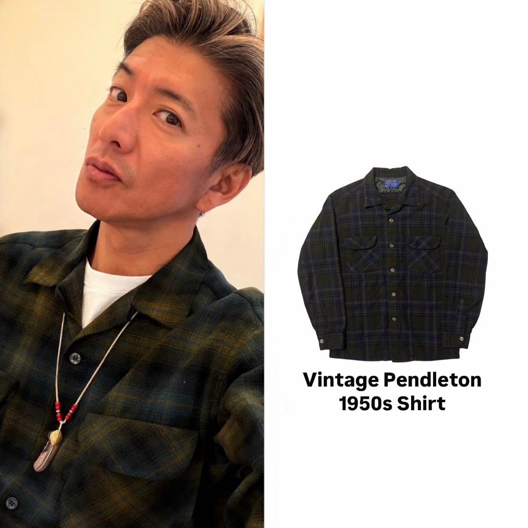 50s 木村拓哉 極上好配色 Pendleton ペンドルトン オンブレ シャツ
