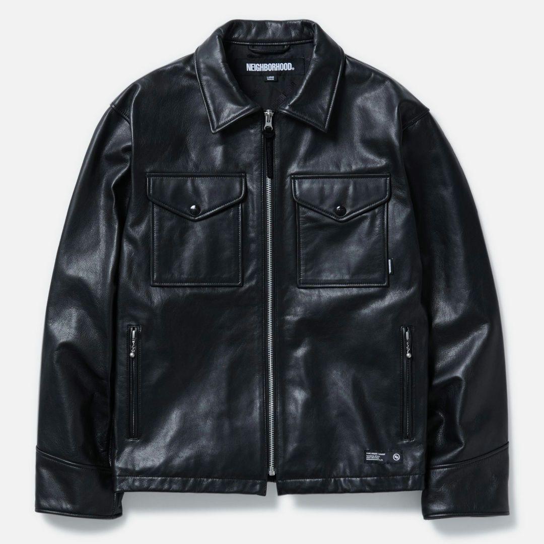 NEIGHBORHOOD LEATHER PM JACKET ジャケット L - メルカリ