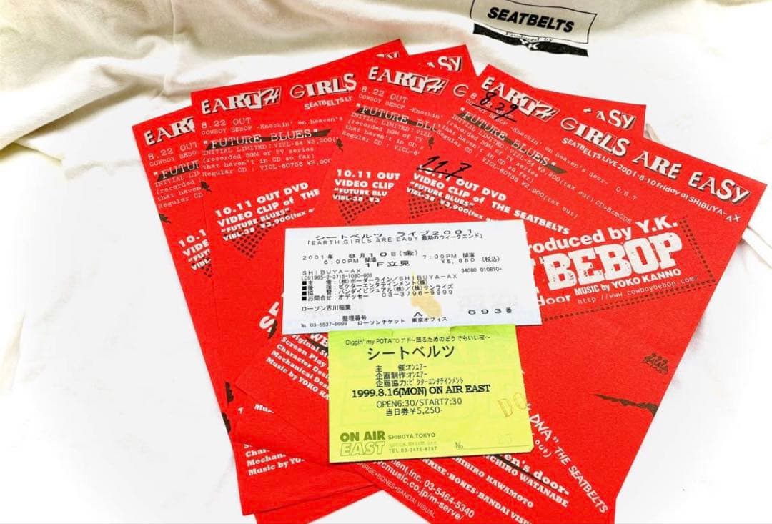 菅野よう子　シートベルツ　ライブ　SEATBELTS パンフレット　坂本真綾