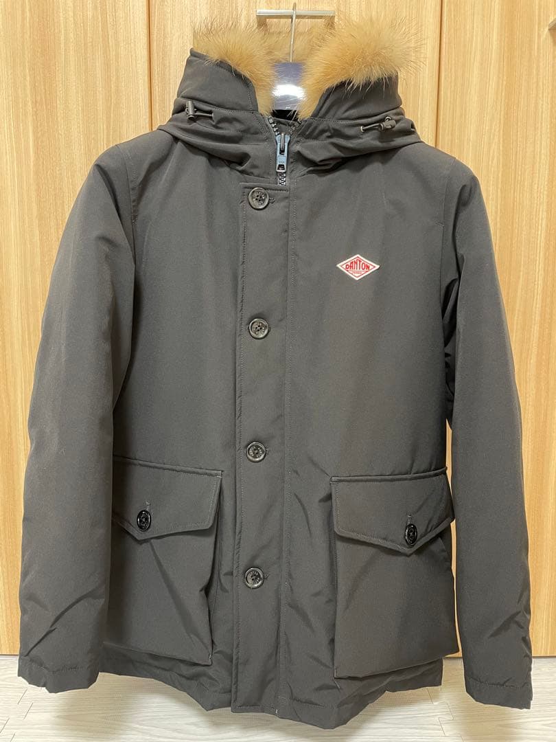 DANTON ダントン ダウンジャケット ブラック ラクーンファー - メルカリ