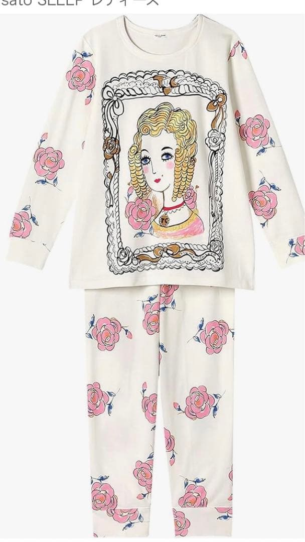 【値下げ】ツモリチサト　スリープ　パジャマ　Mサイズ　ホワイト　額縁のマリーさん 楽天市場】【30％OFF】ワコール ツモリチサト スリープ 綿混 吸湿発熱
