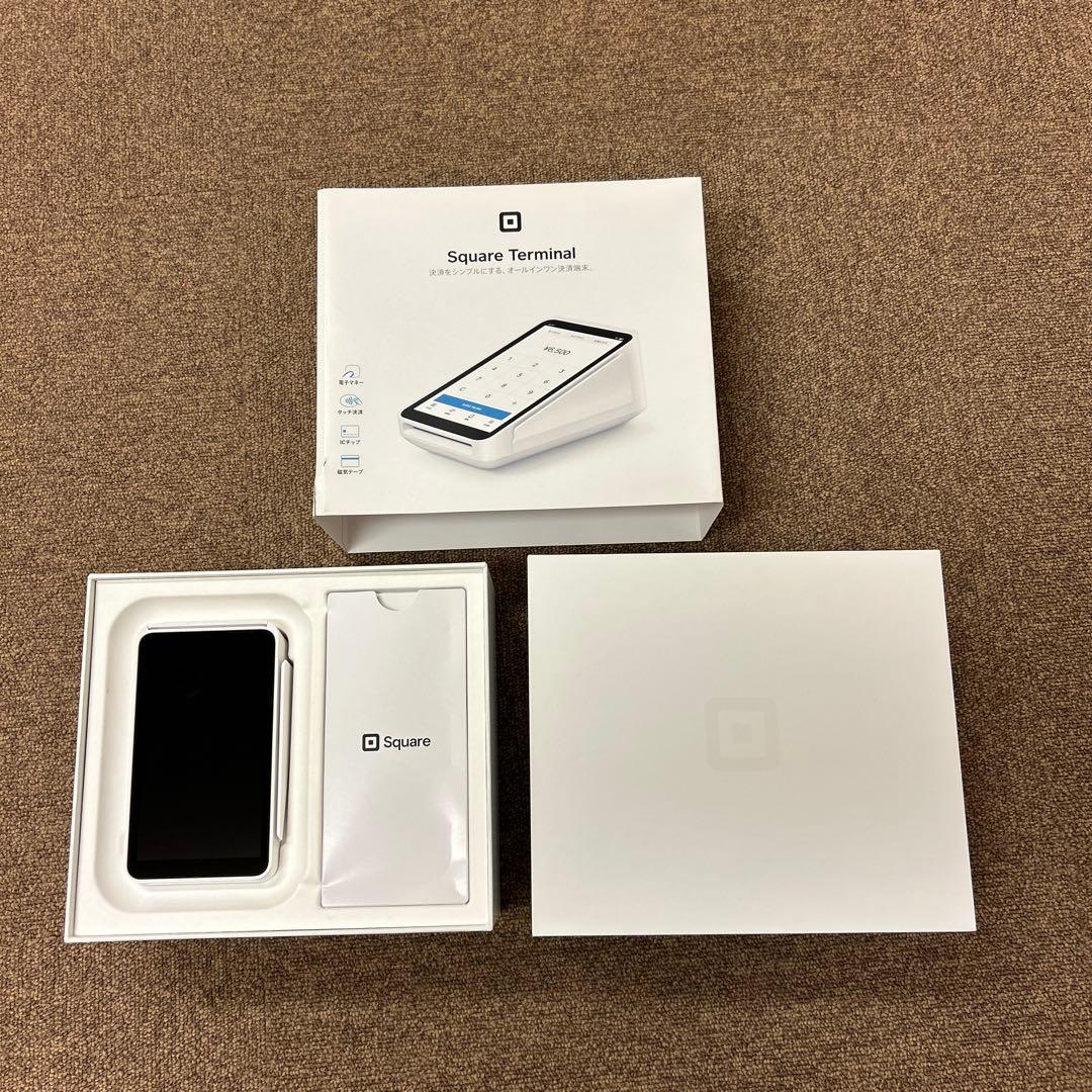 Square Terminal ホワイト 充電器&取扱説明書付き Square Terminal ホワイト 充電器&取扱説明書付き - 店舗用品セール