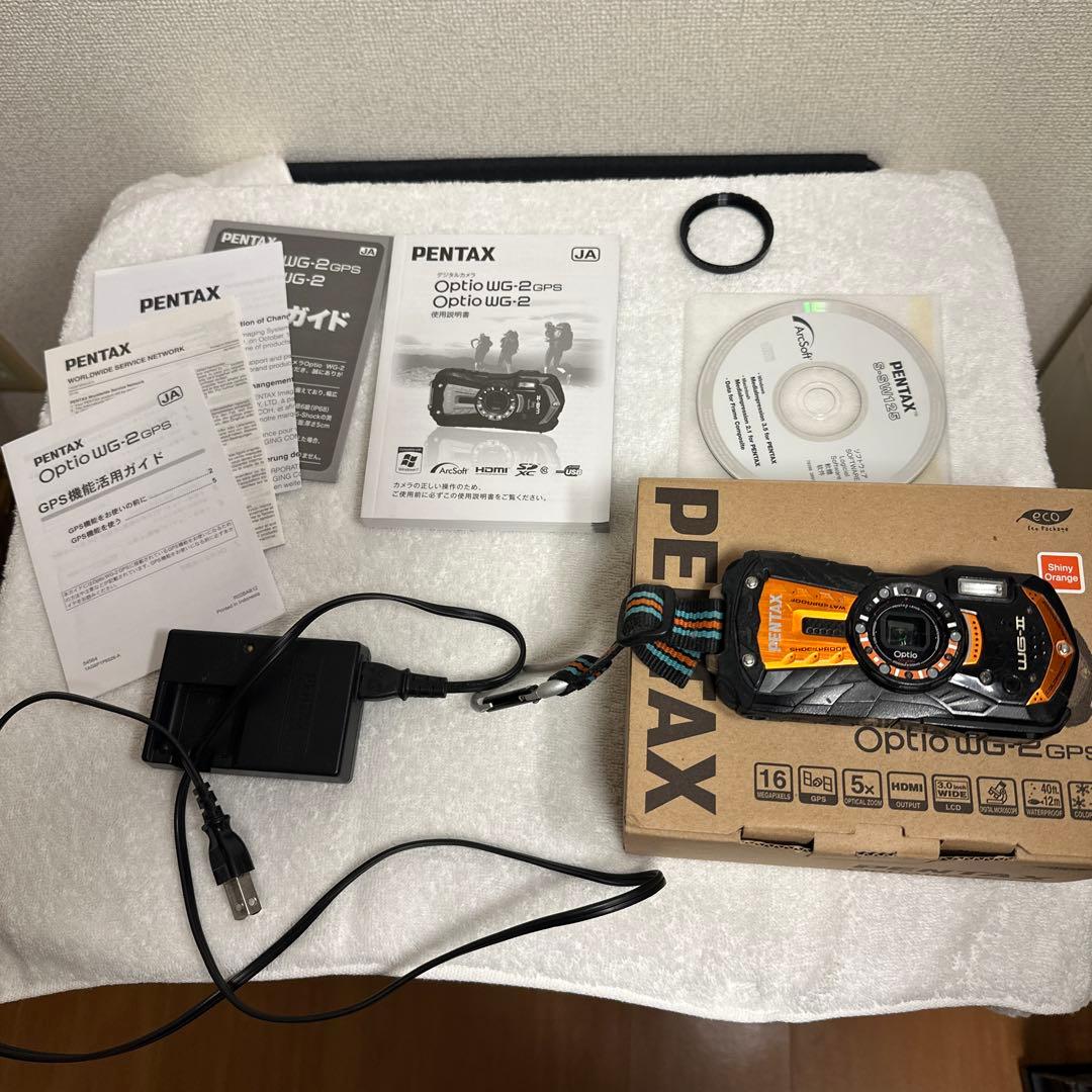 難有品】PENTAX Optio WG-2 防水デジカメ 16GB - メルカリ