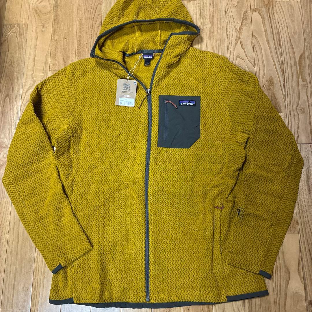patagonia パタゴニア R1エアフルジップフーディ ゴールド 新品 L