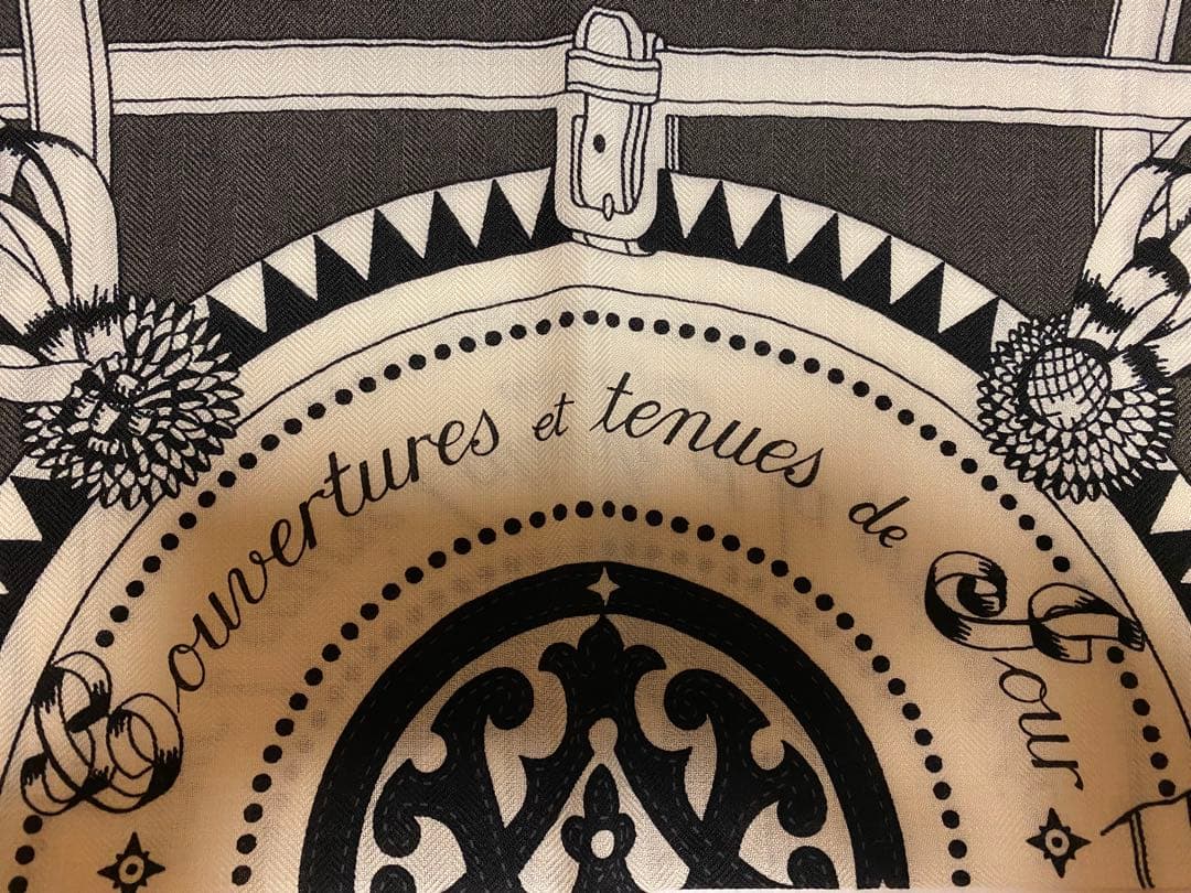 激レア 》エルメス カシシル カレジェアン 馬着 カシミヤシルク 新品未