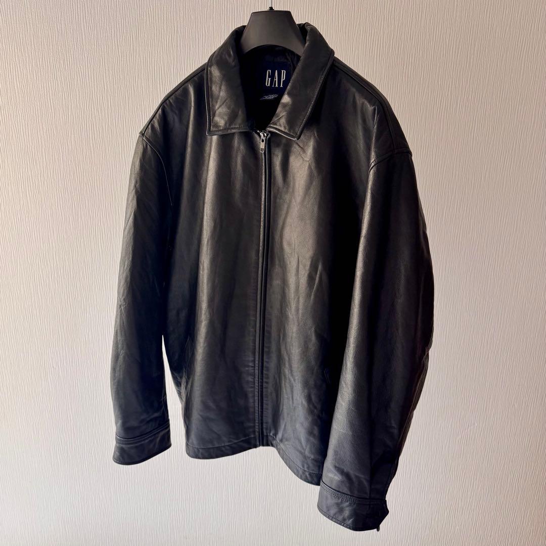 [90s] OLD GAP レザージャケット　ビンテージ　野村訓市 90s] OLD GAP レザージャケット ビンテージ 野村訓市 - メルカリ