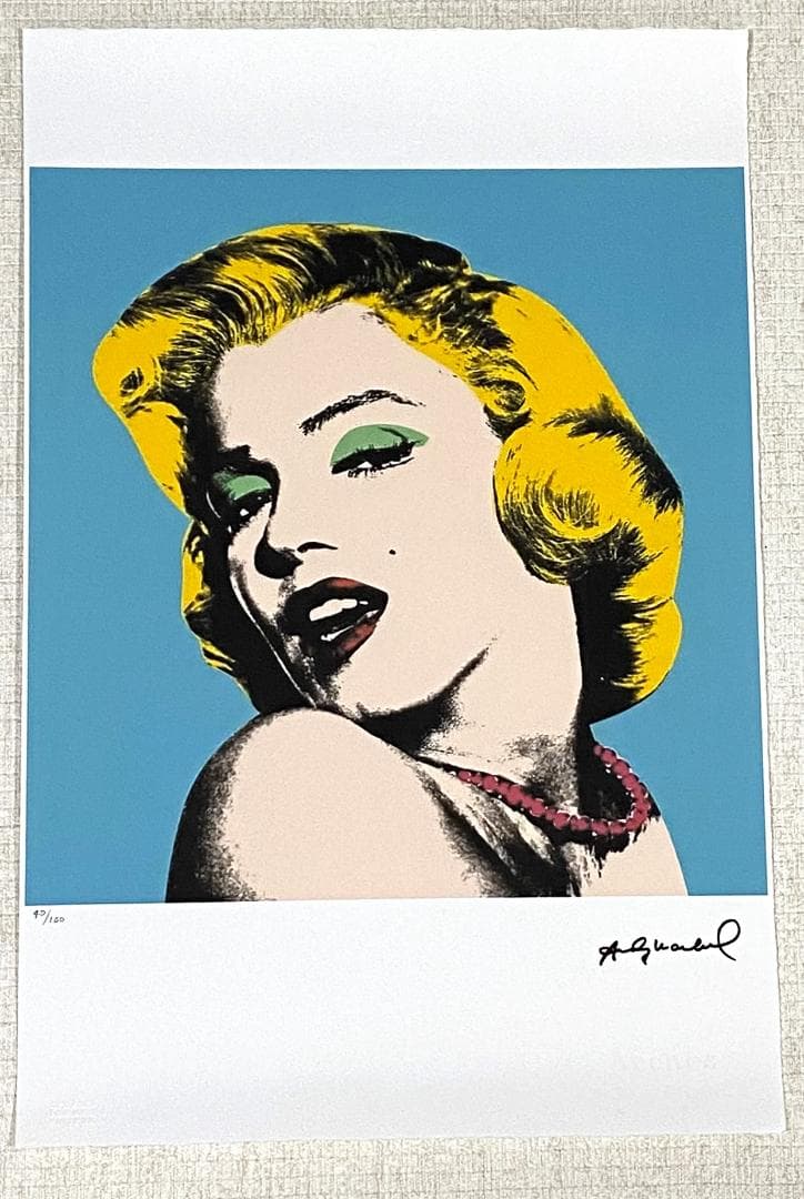 世界100部限定】アンディ ウォーホル リトグラフ 「マリリン・モンロー