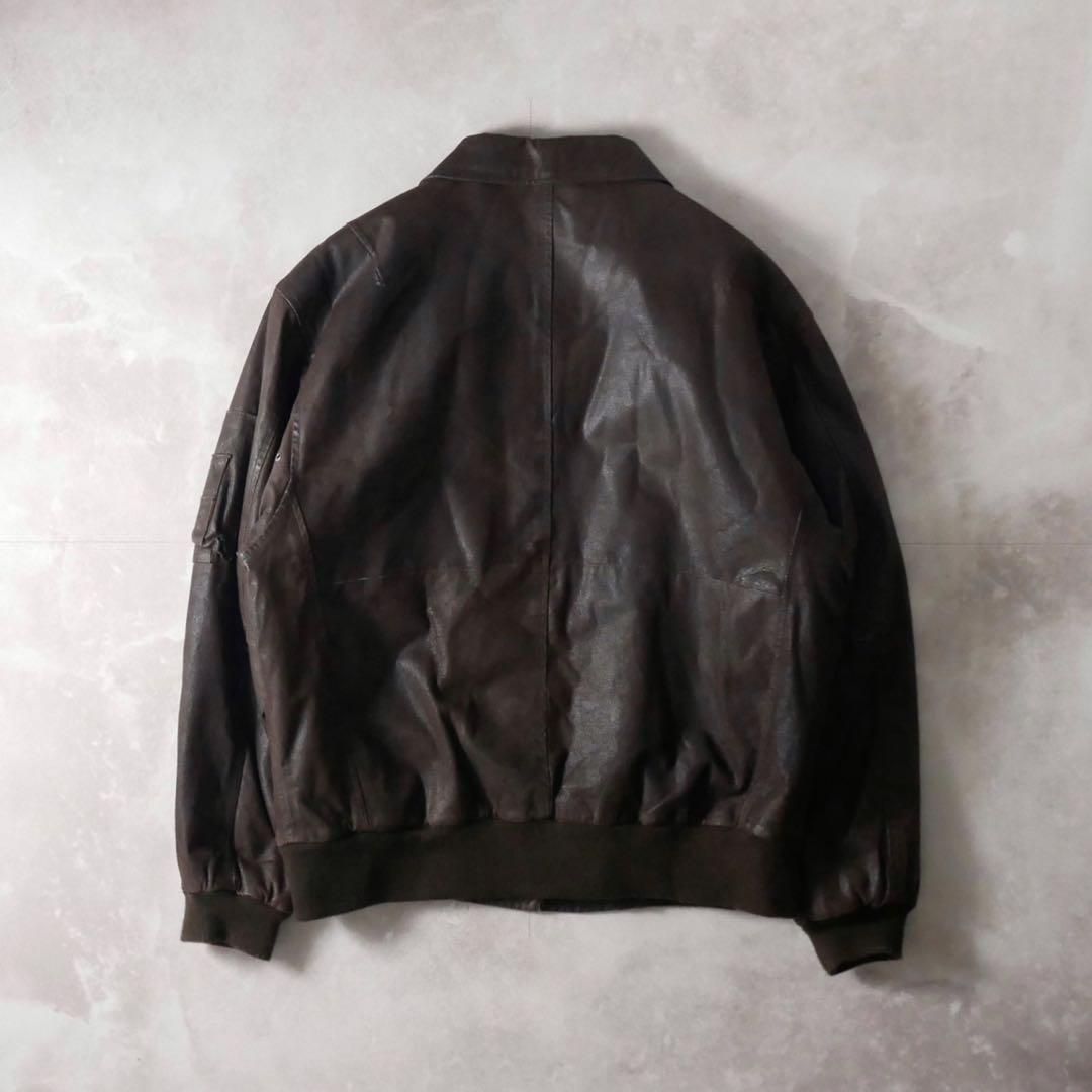 WILSONS LEATHER A2 Type レザージャケット ブラウン XL - メルカリ