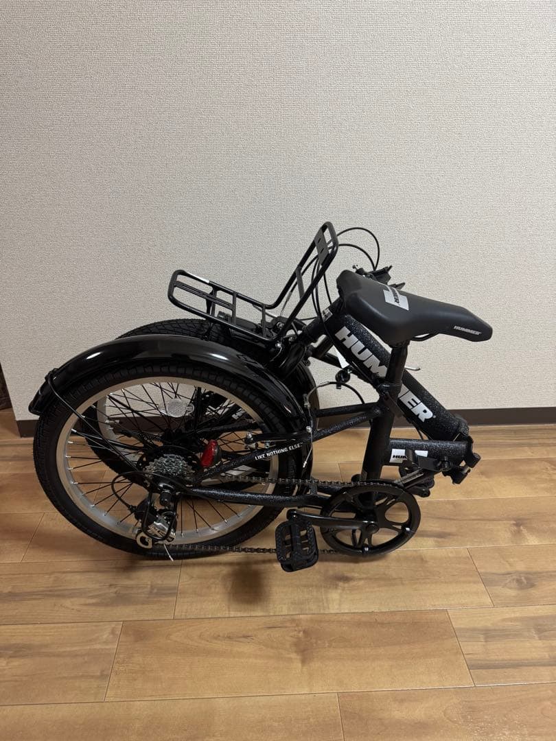 新品】折りたたみ自転車 ハマー HUMMER ブラック - メルカリ