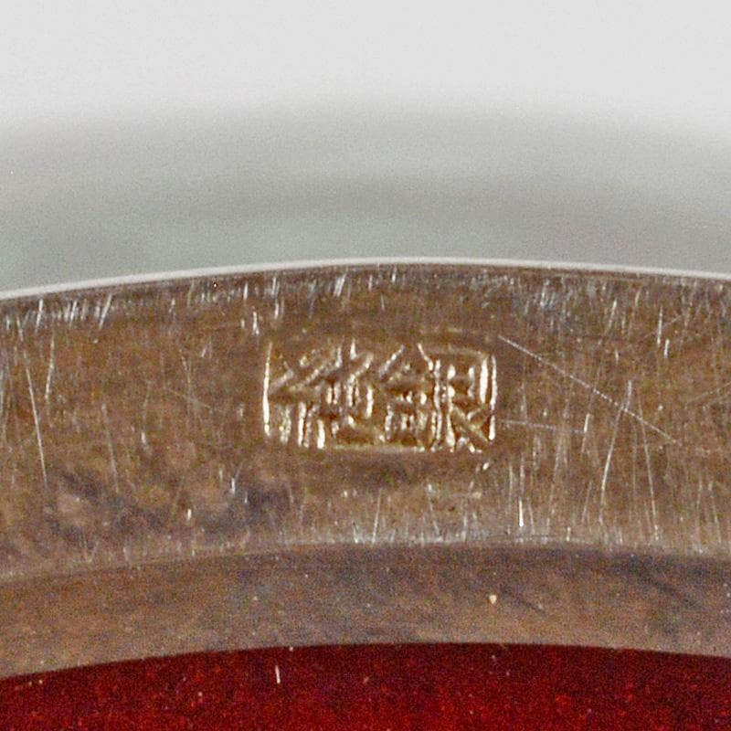 七宝焼 安藤七宝店 純銀刻印 透釉 四君子文 花瓶 M R7023 - メルカリ