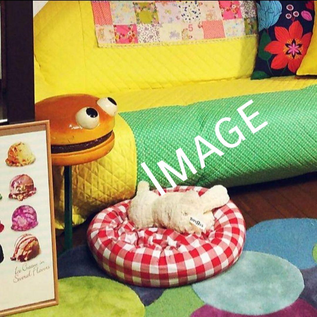 ヴィンテージ ハンバーガー パッチ 1体のみ。 ハンバーガー オブジェ