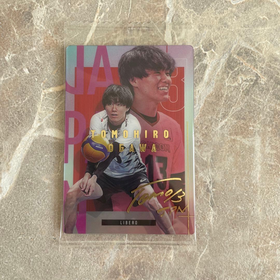 男子バレーボール ウエハース 小川智大 レア 箔押し サイン - メルカリ