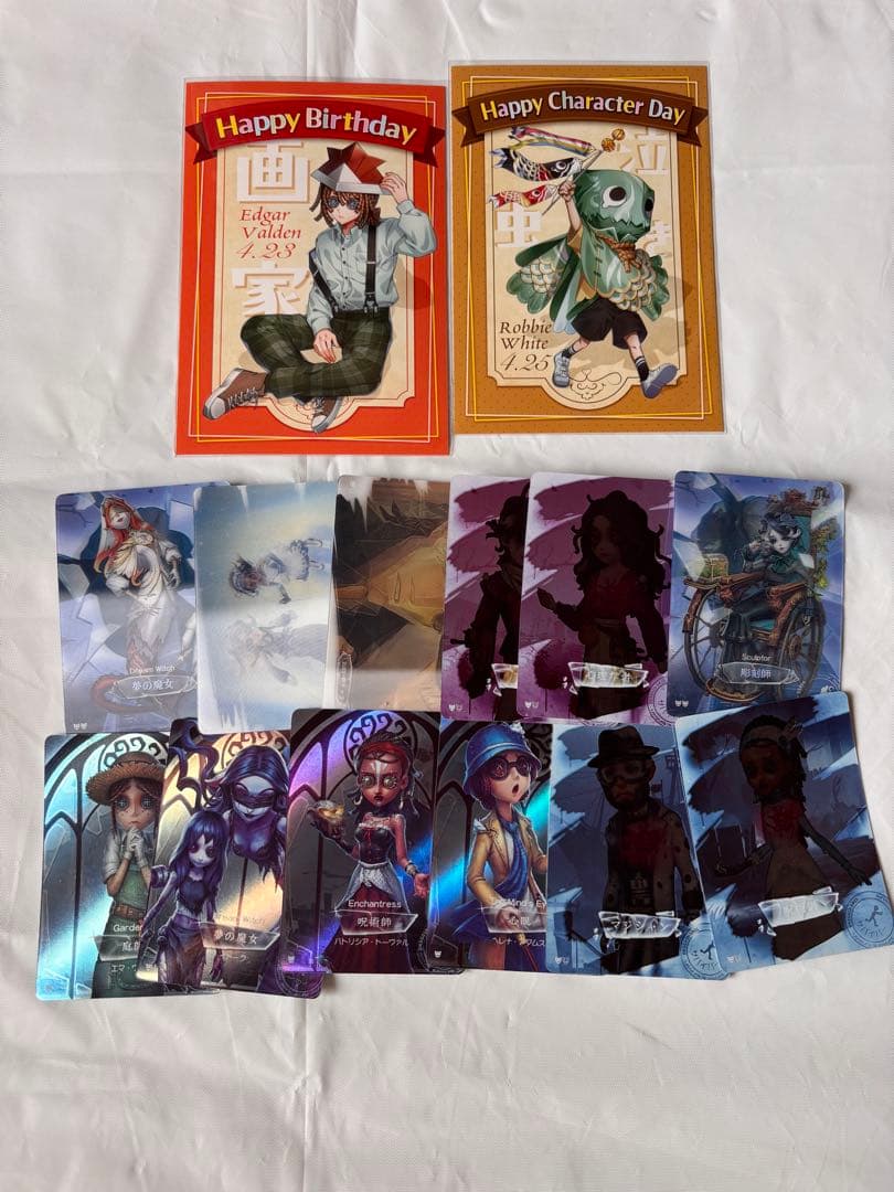 第五人格 缶バッジ アクスタ アクリルカード トレカ ミニアクスタ まとめ売り