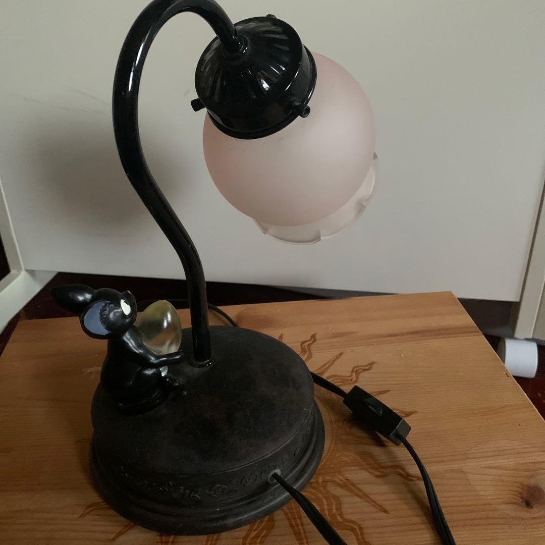 廃盤 ジブリ 魔女の宅急便 ジジ ランプ テーブルランプ すずらんガラスシェード