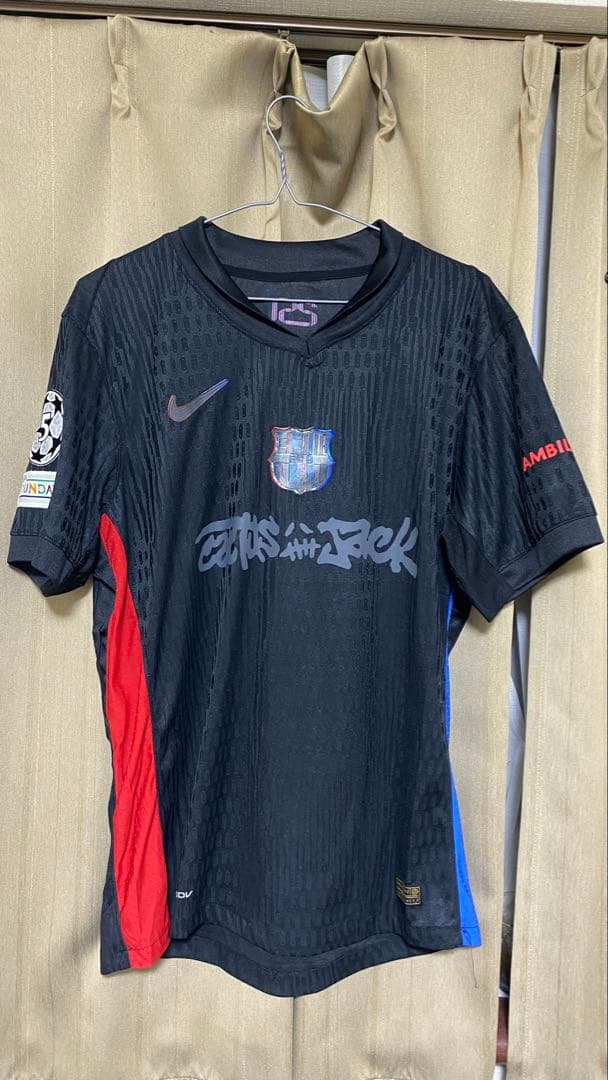 Nike サッカーシャツ バルセロナX travis scott Cactus Jack X Nike X FC Barcelona Jersey • Travis Scott • XL