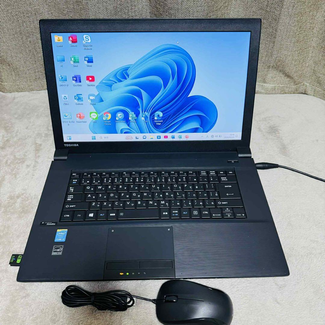 S287 TOSHIBAノートパソコンi5メモリ8G高速SSDサクサクWin11 - メルカリ