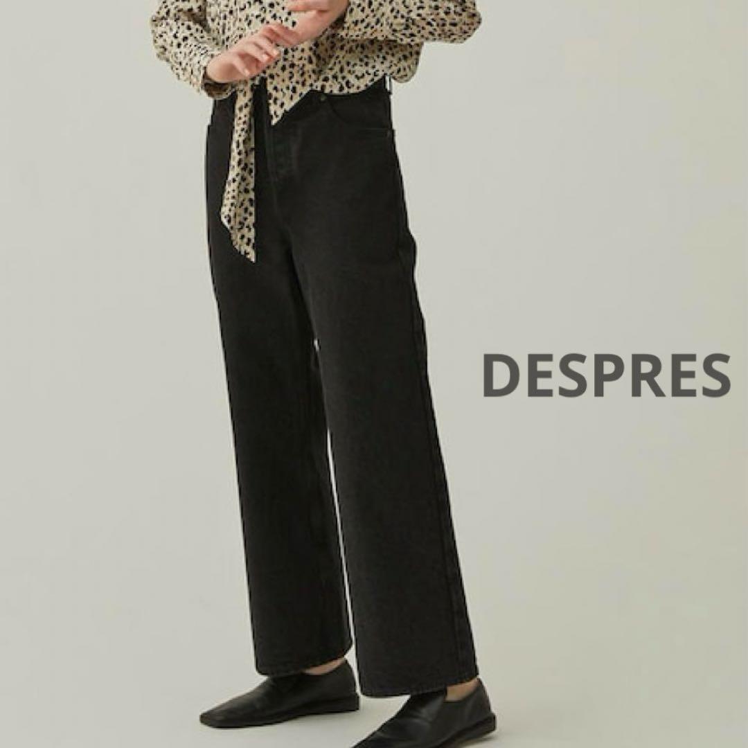 新品★ セミワイド デニムパンツ ブラック DESPRES ¥26400 新品☆ セミワイド デニムパンツ ブラック DESPRES ¥26400 - メルカリ