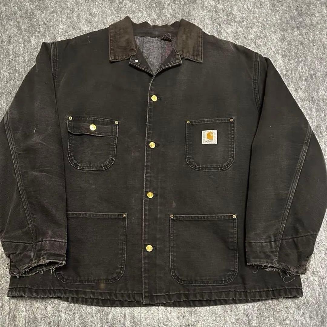 90s カーハート carhertt チョアコート ブラック usa製 - メルカリ