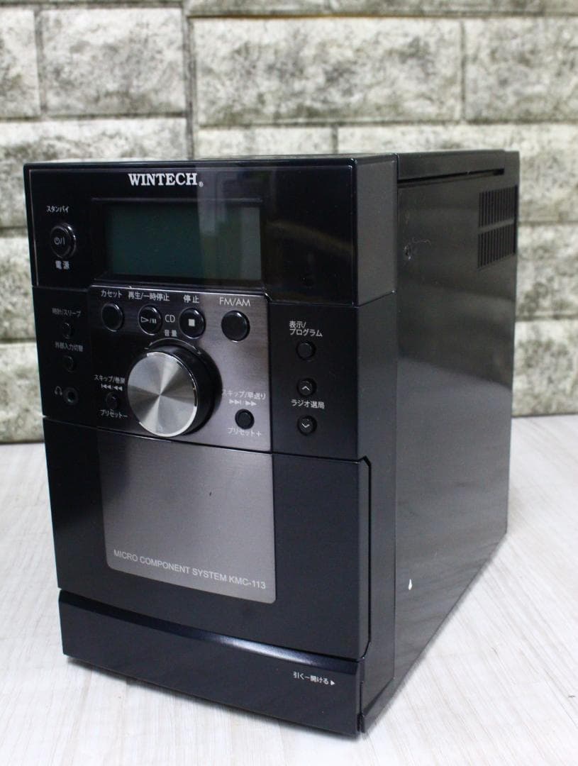 Ψ△美品 WINTECH CDカセットミニコンポ AM・FM KMC-113 - メルカリ
