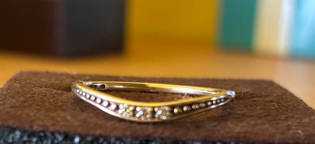 agete アガット　K5 ダイヤモンドリング　0.026ct ゴールド　9号