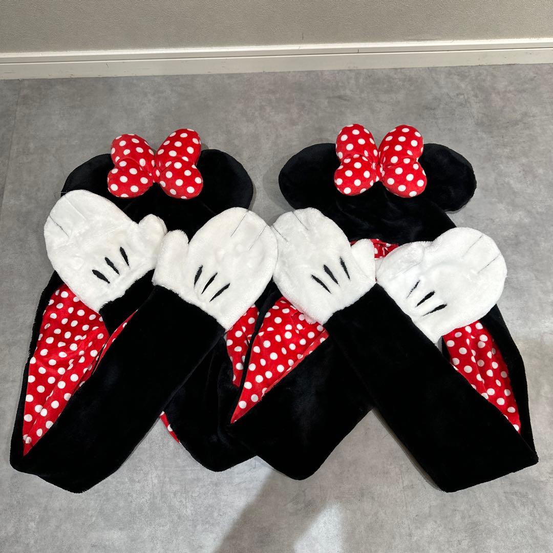 （美品‼️）ミニーマフラーキャップ 美品】ディズニーランド #ミニー マフラーキャップ #ディズニー #仮装