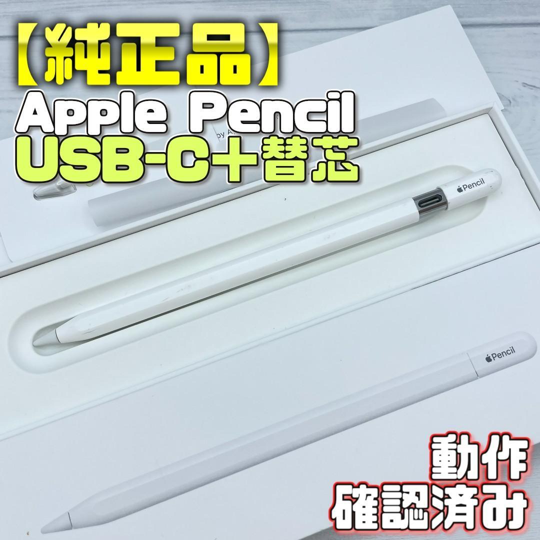 動作確認済み！【純正品】Apple Pencil USB-Cタイプ＋替え芯 - メルカリ