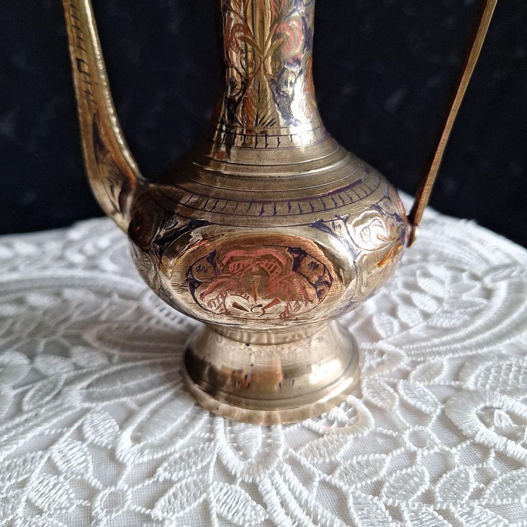 真鍮 中東 アラビア風 水注 水差し ポット - メルカリ