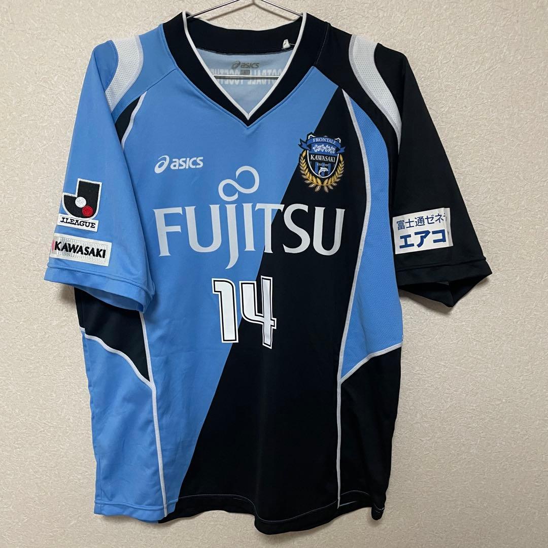 正規品】09/10 川崎フロンターレ 中村憲剛 14 L 当時物 アシックス