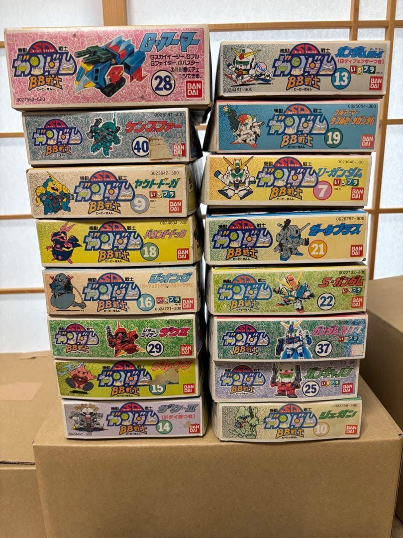 完成品 昭和BB戦士 SDガンダム 16体まとめ売り 箱、説明書、ランナー等