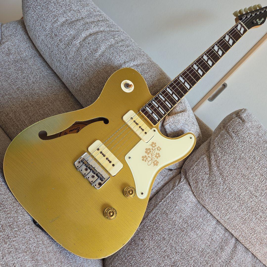 ギター BRUNO GUITARS TN-295 Bruno Guitars TN-295 Gold Top Electric Guitar | eBay