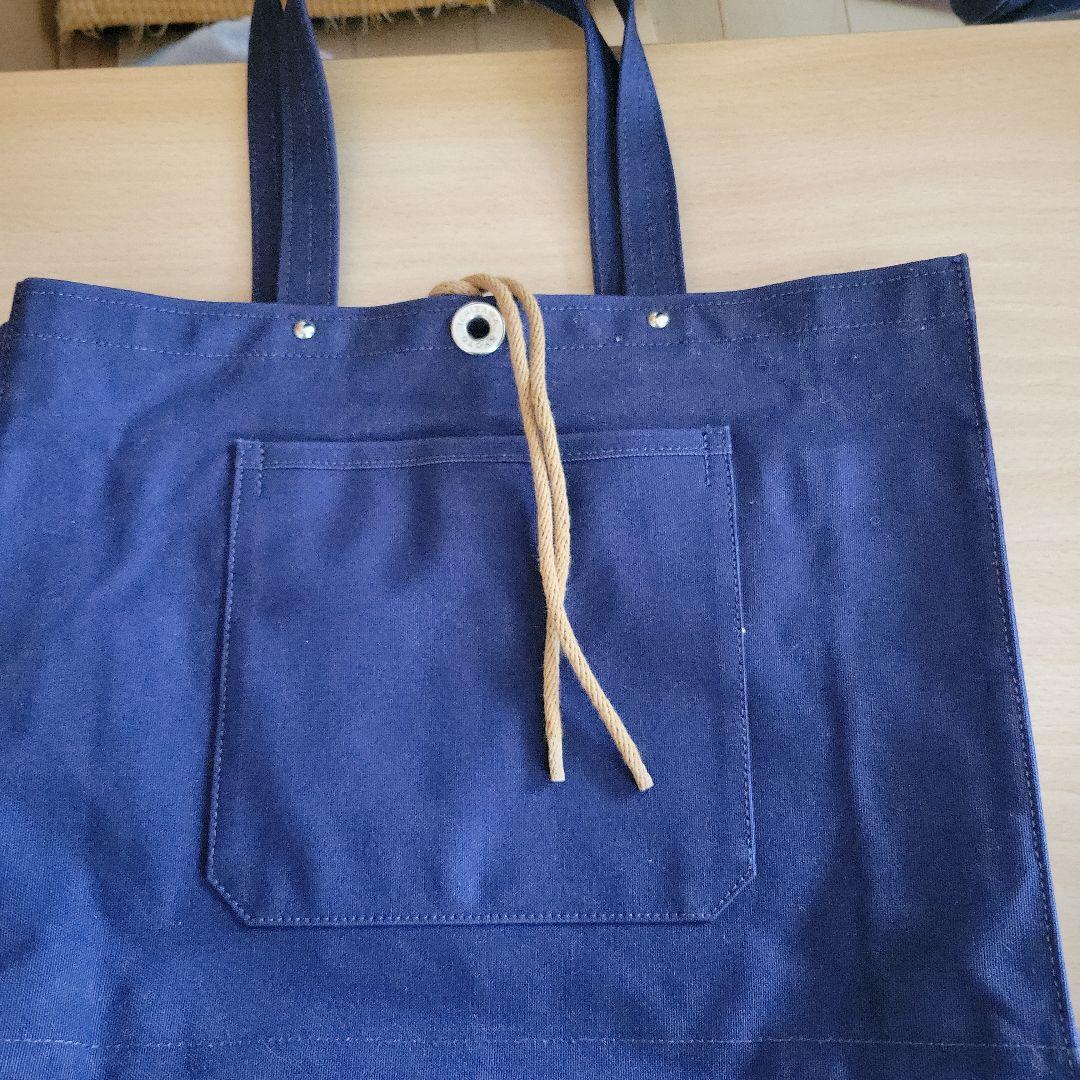 一澤帆布製 ネイビー トートバッグ - メルカリ