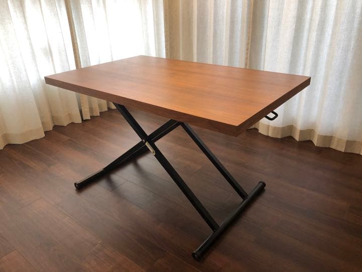 ニトリ 昇降ダイニングテーブル (NEW アクティブ ウォルナット)